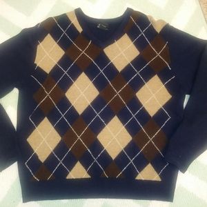 Men's JoS. A. Bank argyle wool sweater